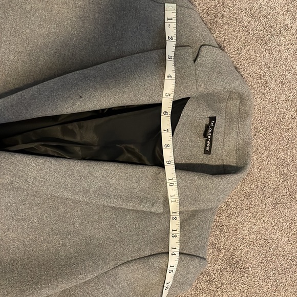 Zara outerwear Grey lined double breasted womens coat - size medium - Picture 6 of 7